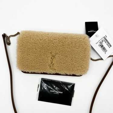 SAINT LAURENT MONOGRAM PHONE HOLDER WITH STRAP [ 4K ]  กระเป๋าใส่โทรศัพท์  Yves Saint Laurent 