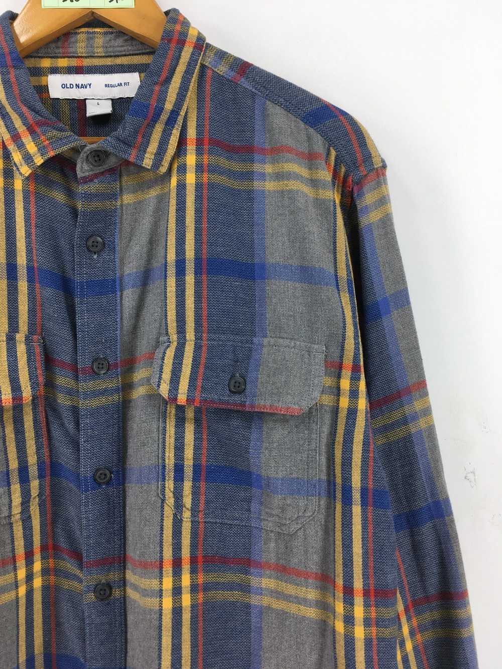 Flannel × Old Navy Vintage OLD NAVY Plaid Checker… - image 2