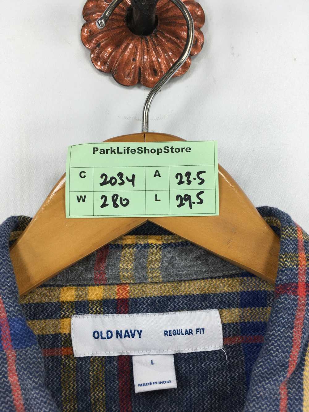 Flannel × Old Navy Vintage OLD NAVY Plaid Checker… - image 6