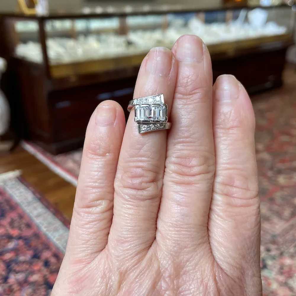 Platinum Diamond Ring - image 5