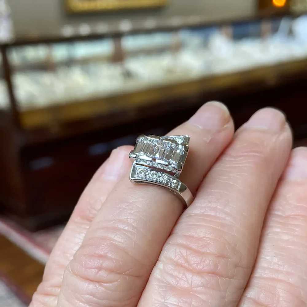 Platinum Diamond Ring - image 6