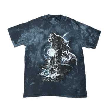 Animal Tee × Streetwear Wolves Nature Tie Dye T-S… - image 1