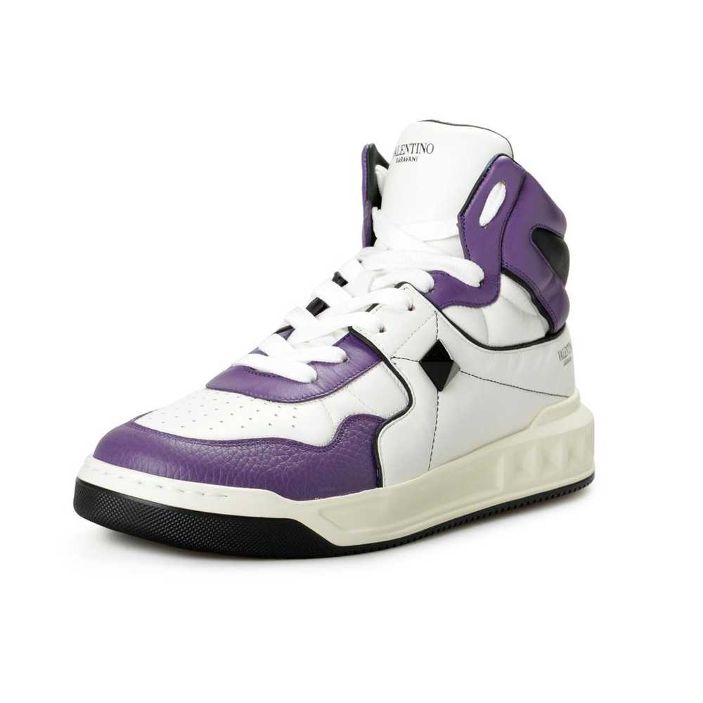 Valentino Garavani Leather high trainers - image 2