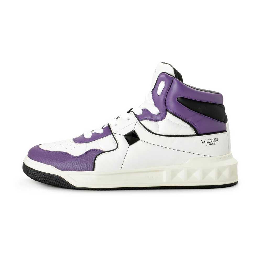 Valentino Garavani Leather high trainers - image 6