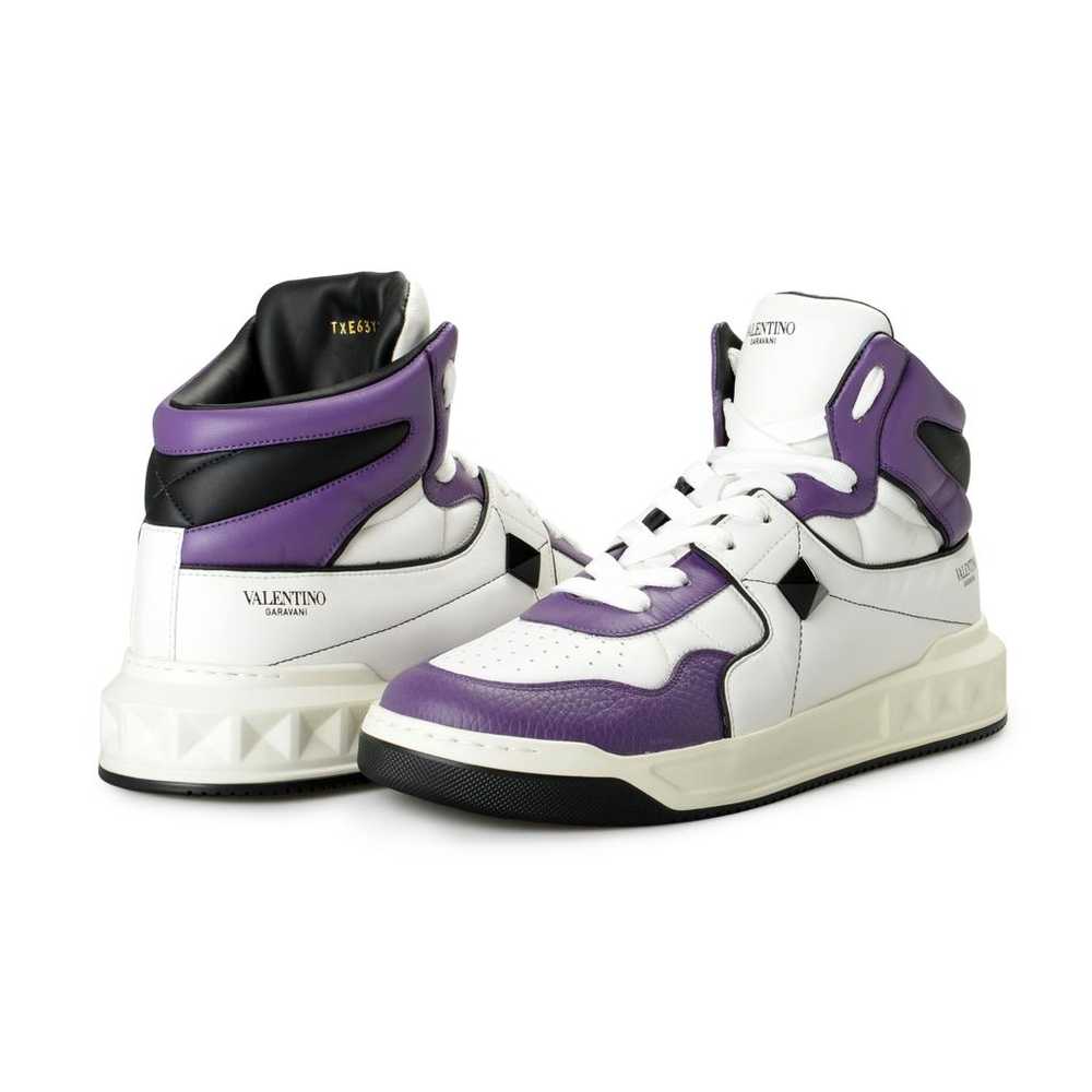 Valentino Garavani Leather high trainers - image 8