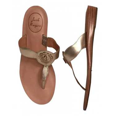 Jack Rogers Leather flip flops