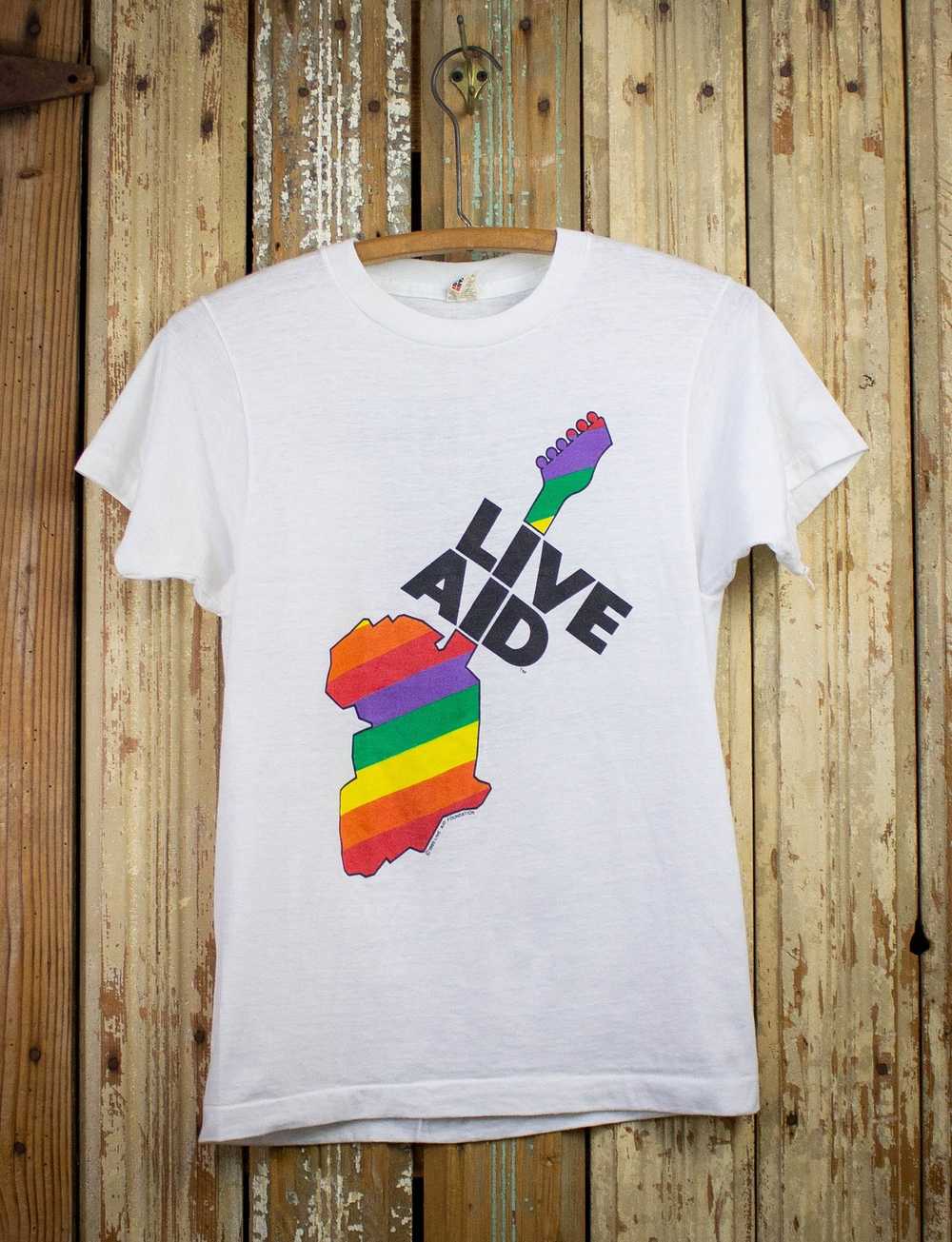 Band Tees × Vintage Vintage Live Aid Concert T Shirt … - Gem