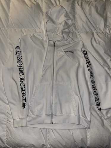 Chrome Hearts Chrome Heart White Zip Up