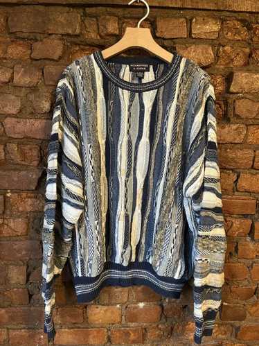 Vintage Roundtree high quality & Yorke Cable Knit Coogi Like Cosby Crewneck Sweater - Size L