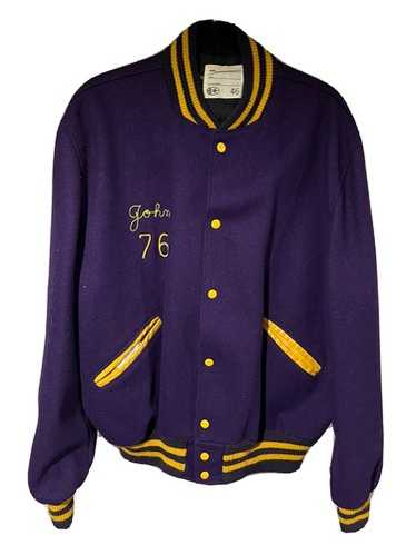 ジャケット・アウター 70's Vintage Purple Varsity Jacket 1970s Vintage Purple Varsity Jacket