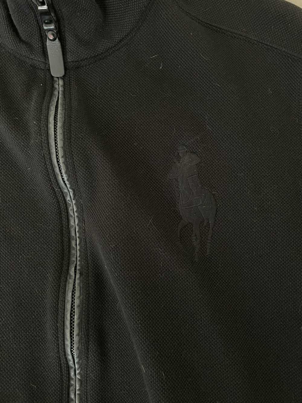 Polo Ralph Lauren × Vintage Leather Trim Pique Kn… - image 4