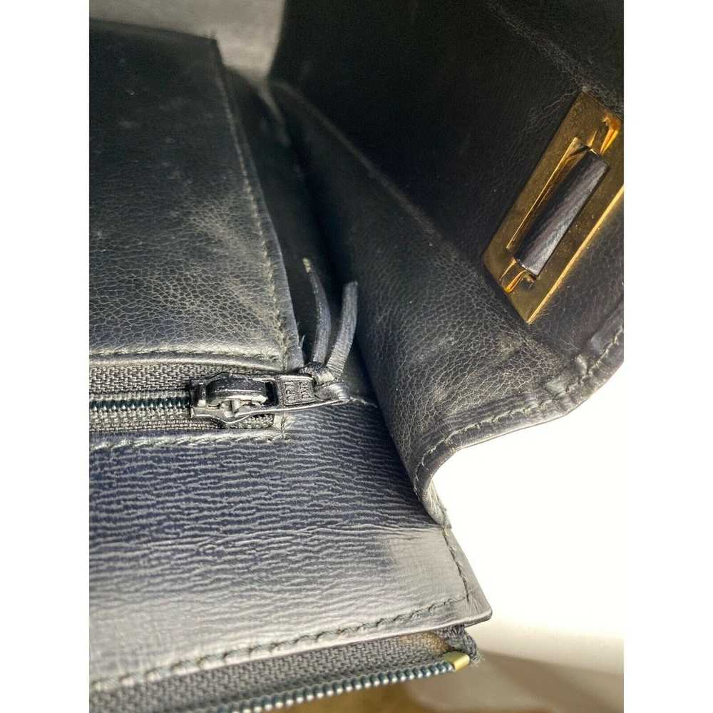 Dior CHRISTIAN DIOR Black Leather Adjustable Shou… - image 11