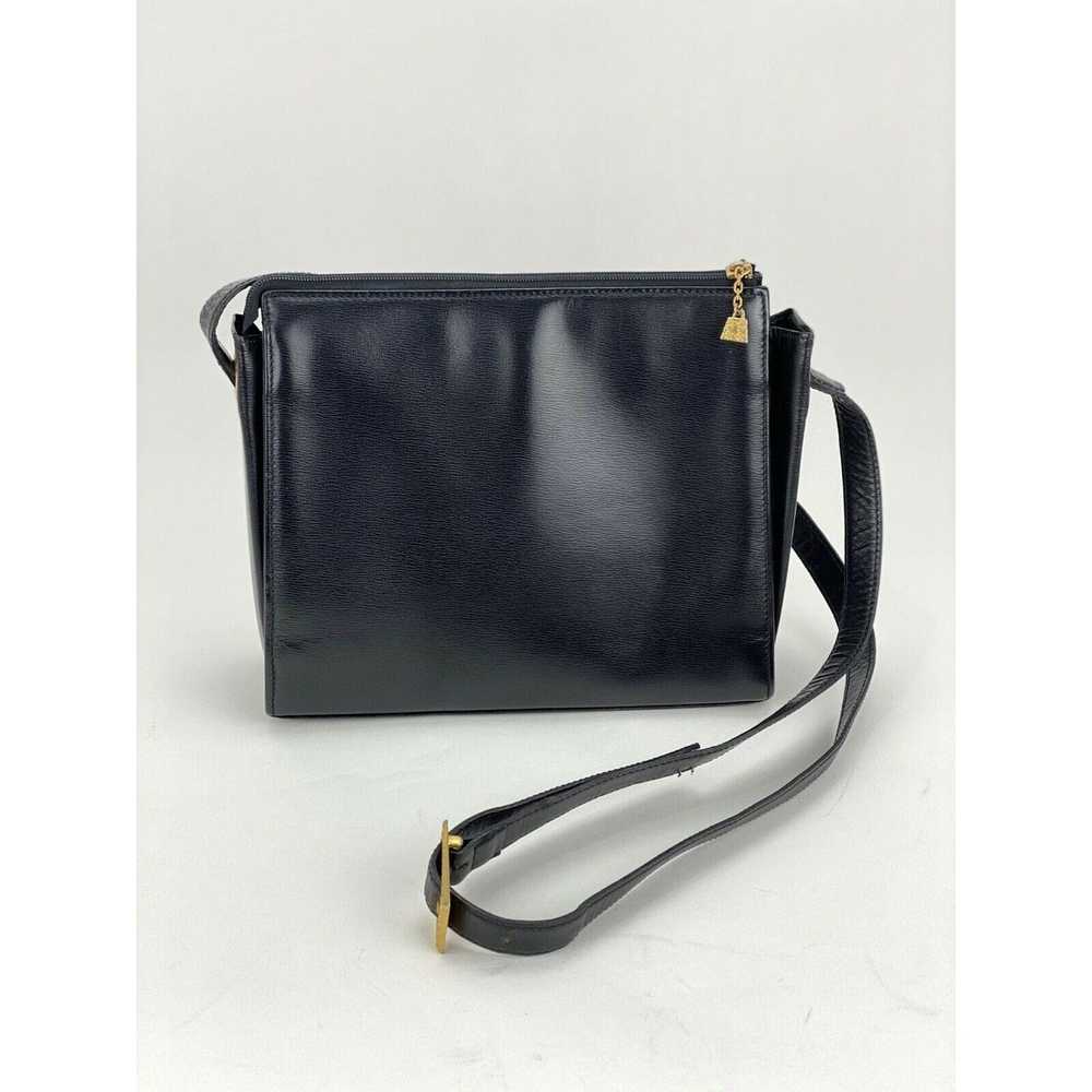 Dior CHRISTIAN DIOR Black Leather Adjustable Shou… - image 2