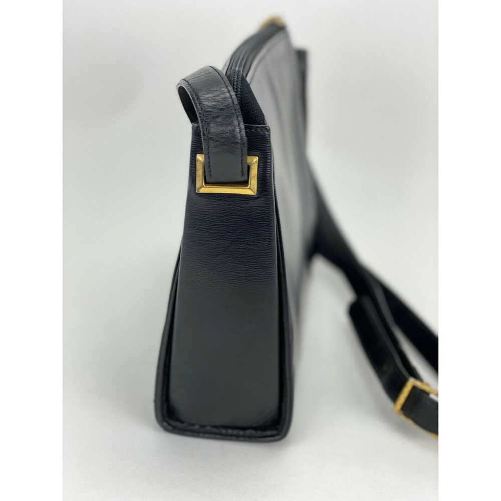 Dior CHRISTIAN DIOR Black Leather Adjustable Shou… - image 4