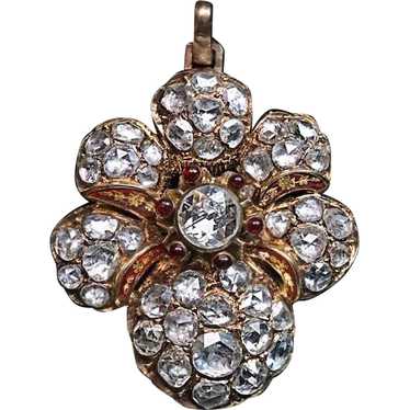 Victorian Era Antique 7 Ct Rose Cut Diamond 14k G… - image 1