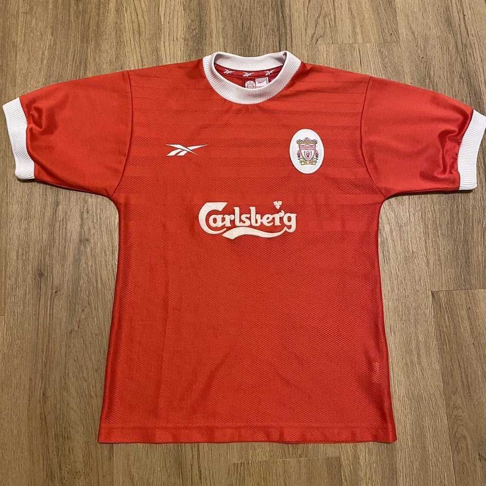 Reebok 1998-99 Liverpool Carlsberg Football Shirt… - image 1