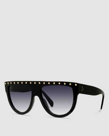 Celine Cl40050u 52N Dark Havana Distressed Silver Sunglasses Made in Italy