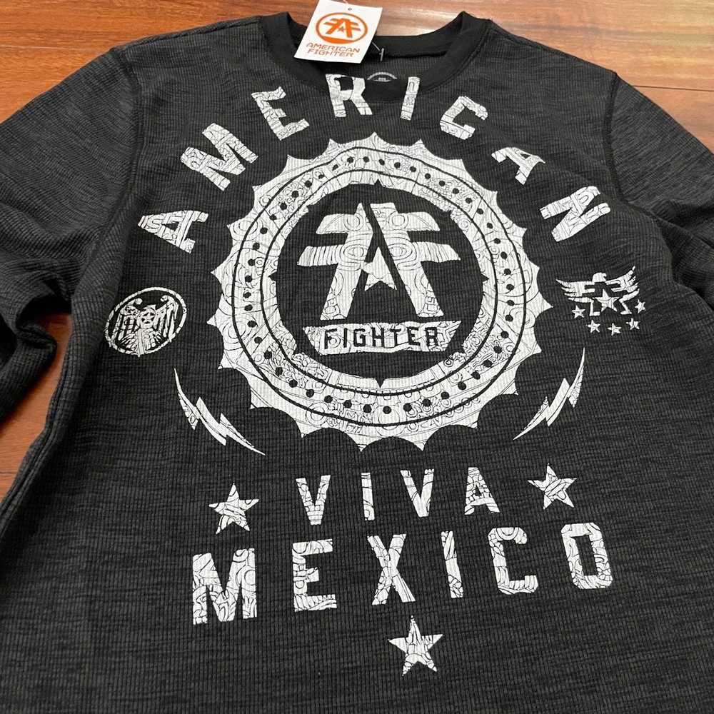 Designer AMERICAN FIGHTER VIVA MEXICO LONG SLEEVE… - image 2