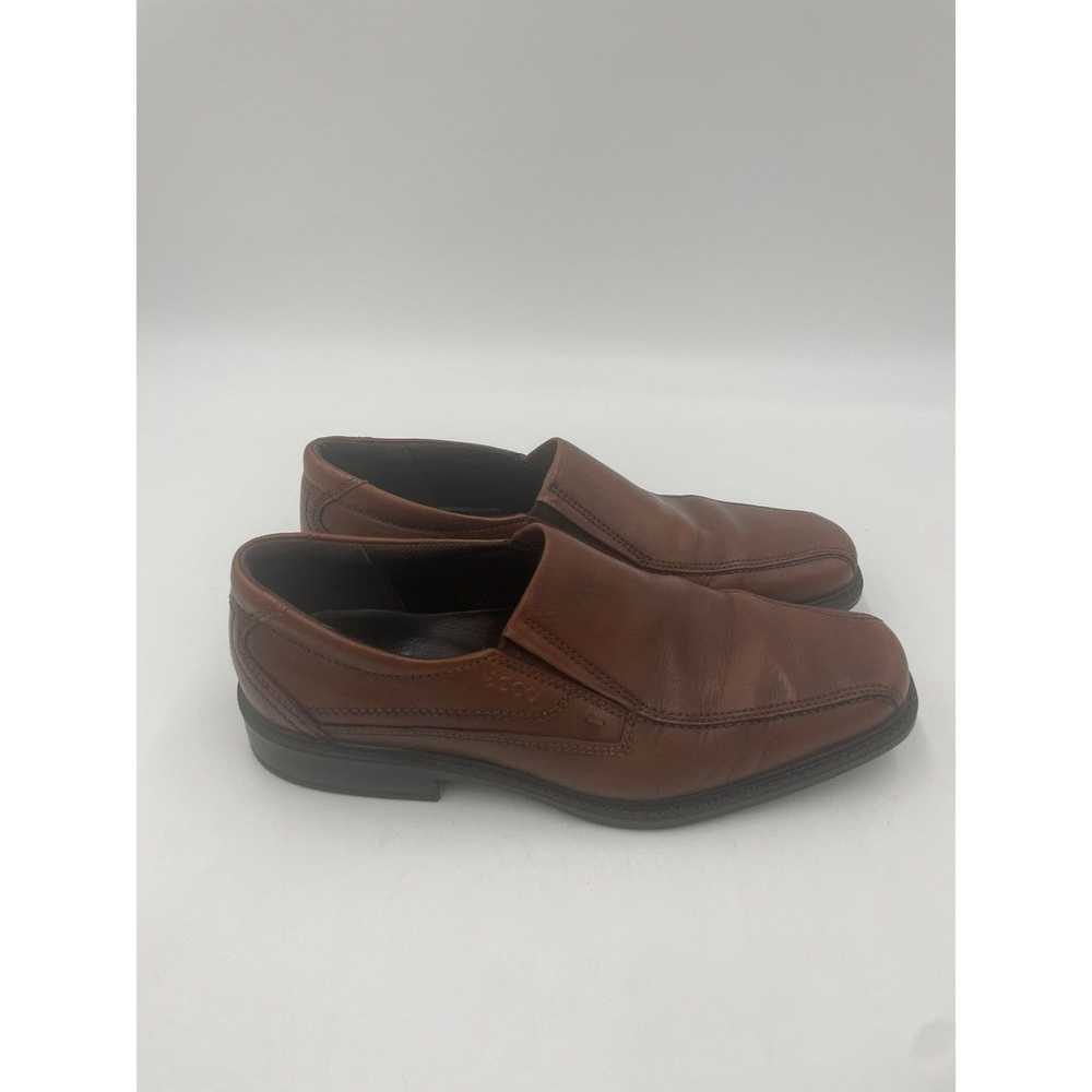 Ecco Ecco Men’s Brown Leather Slip On Dress Shoes… - image 3