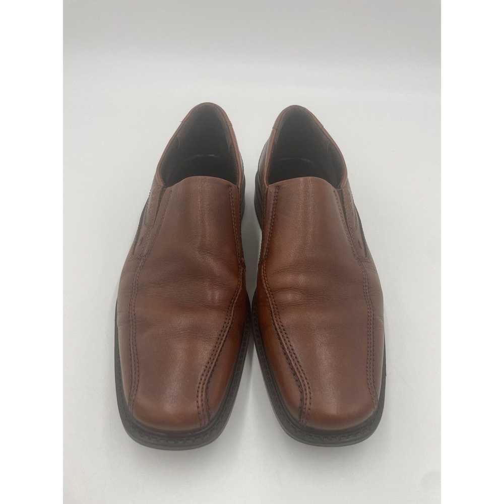 Ecco Ecco Men’s Brown Leather Slip On Dress Shoes… - image 4