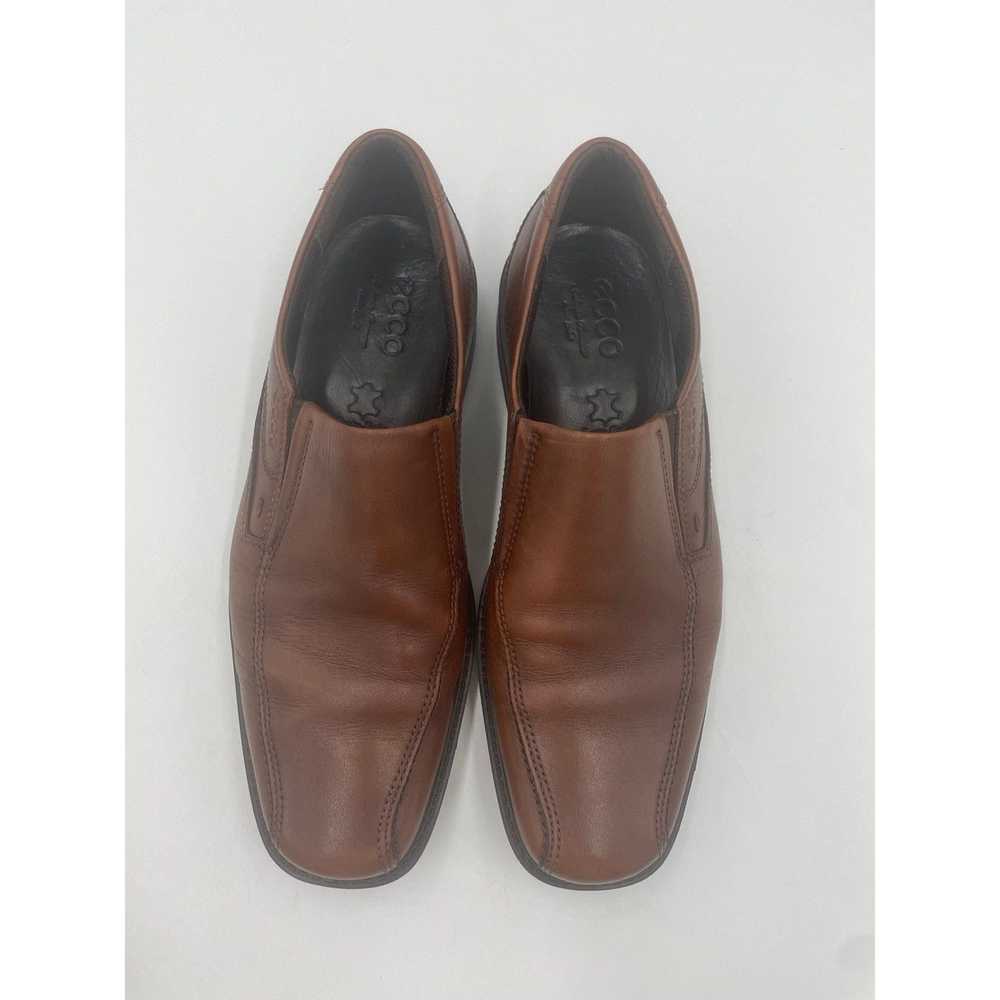 Ecco Ecco Men’s Brown Leather Slip On Dress Shoes… - image 5