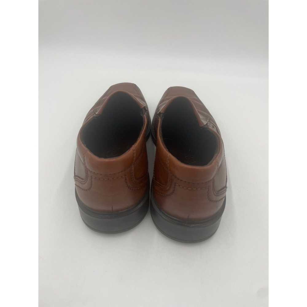 Ecco Ecco Men’s Brown Leather Slip On Dress Shoes… - image 7