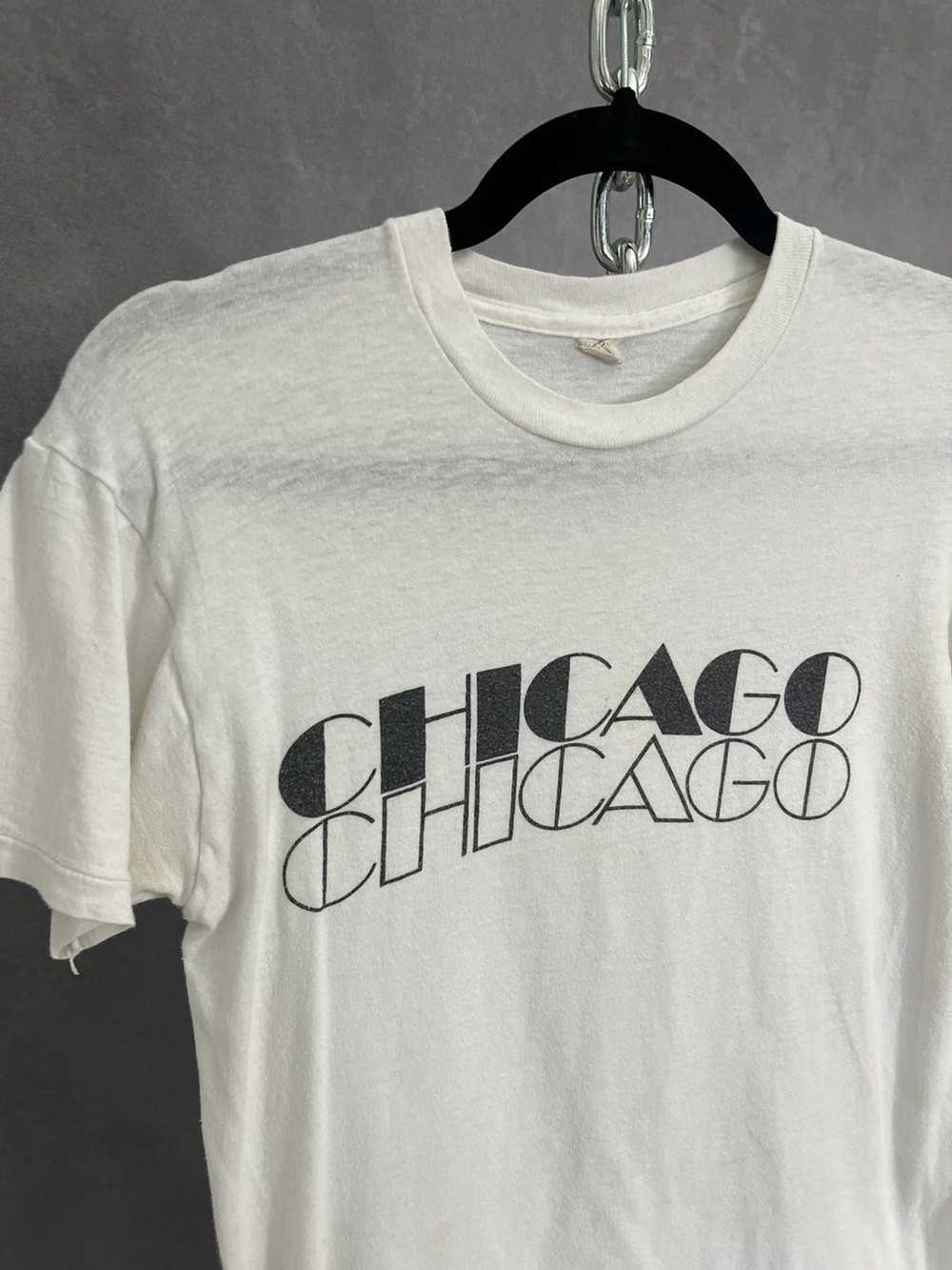 Vintage Vintage 80s Chicago single stitch shirt s… - image 4