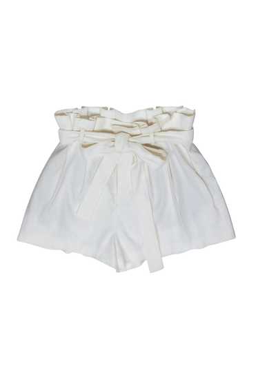 Alice & Olivia - Cream Belted Linen Shorts Sz 2
