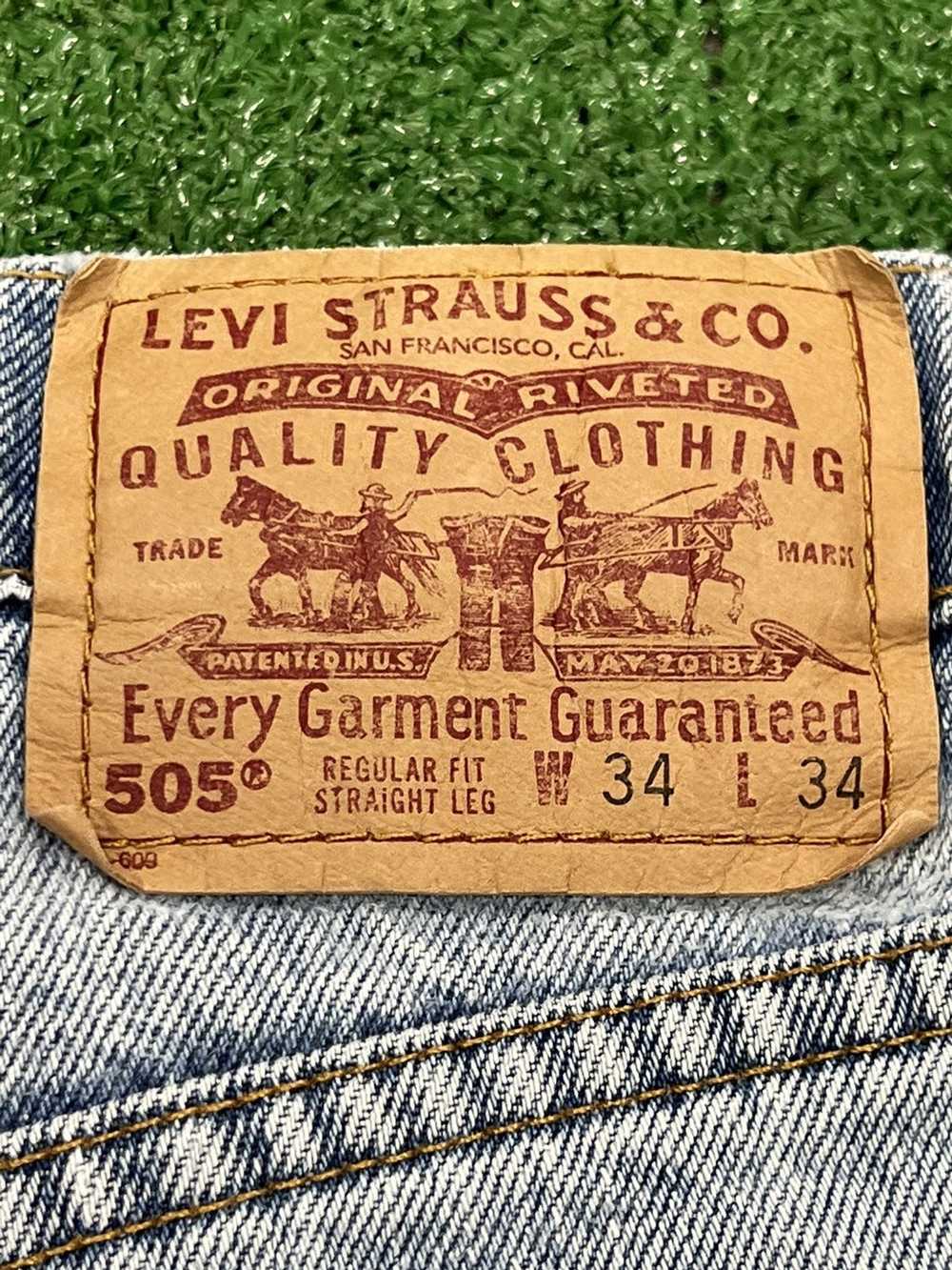 Levi's × Streetwear × Vintage 90s 505 Regular Fit… - image 2