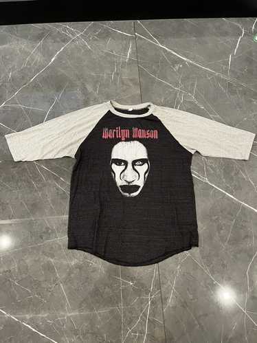 Marilyn Manson × Rock T Shirt × Rock Tees RARE Mar