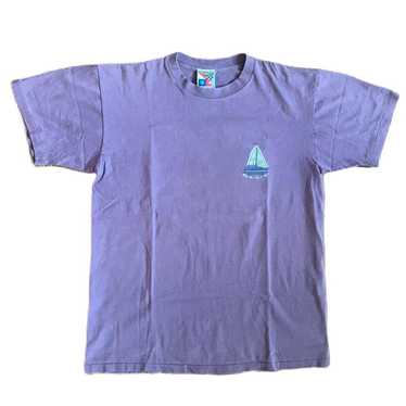 Vintage NEWPORT BLUE Trout Fish Fishing T-Shirt Single Stitch - Huge XL -  Blue