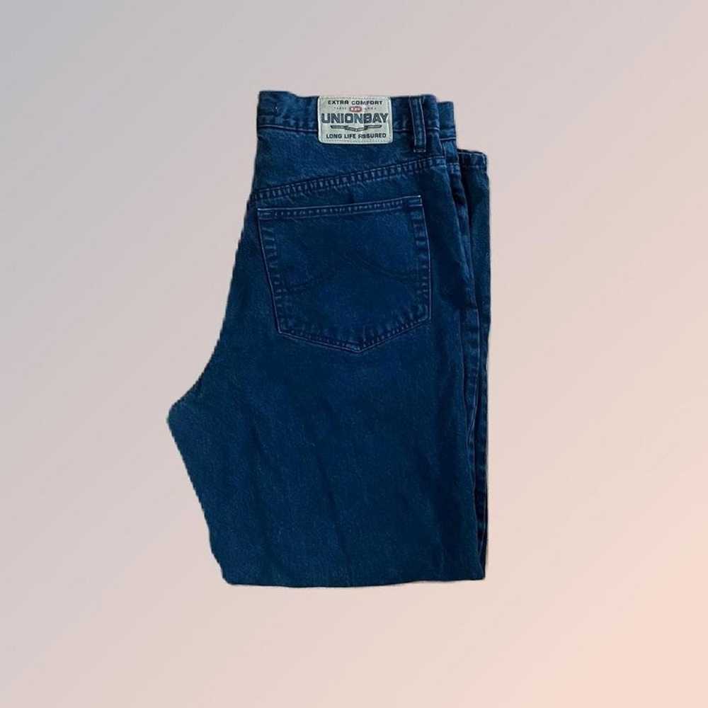 Designer Y2k Unionbay Blue Jeans 34x30 - image 3