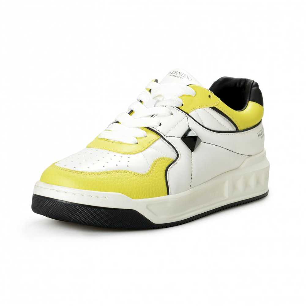 Valentino Garavani Leather low trainers - image 2