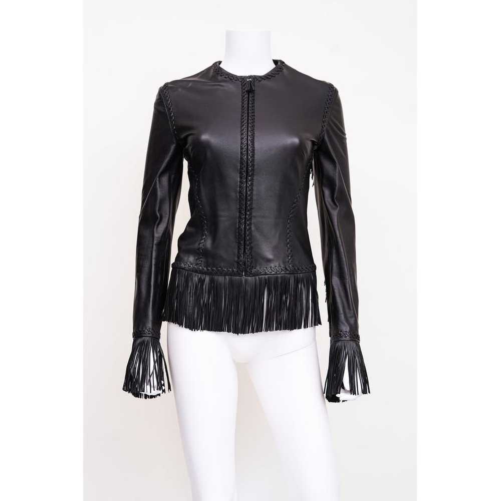 Versace Leather jacket - image 2