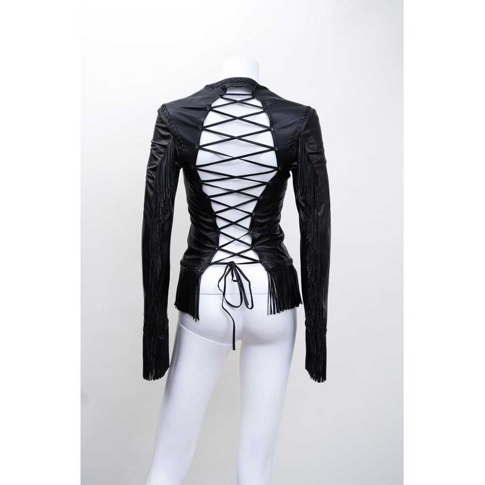 Versace Leather jacket - image 5