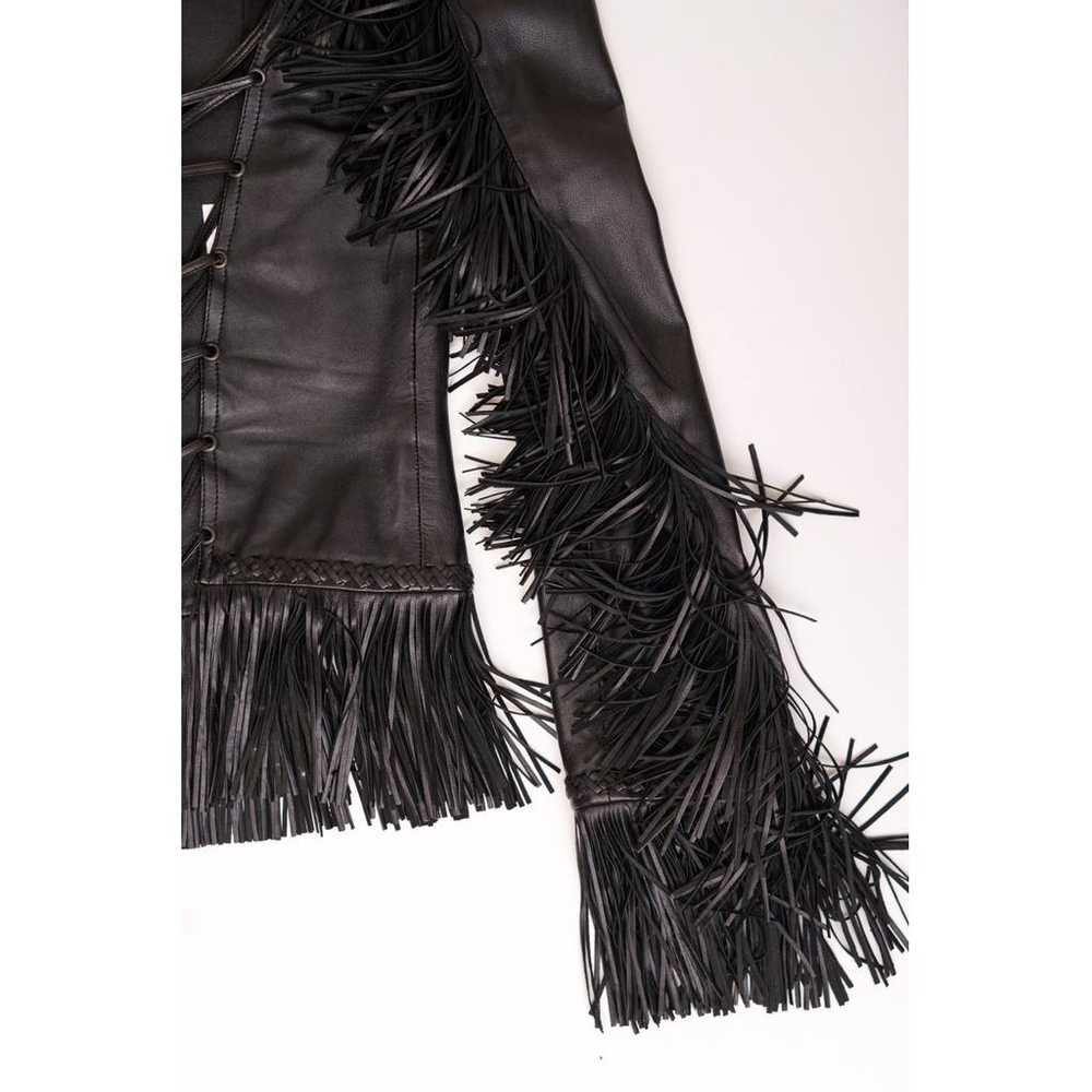 Versace Leather jacket - image 7