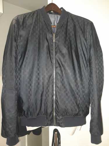 Gucci Used Gucci Monogram Bomber Dark Blue (Revers