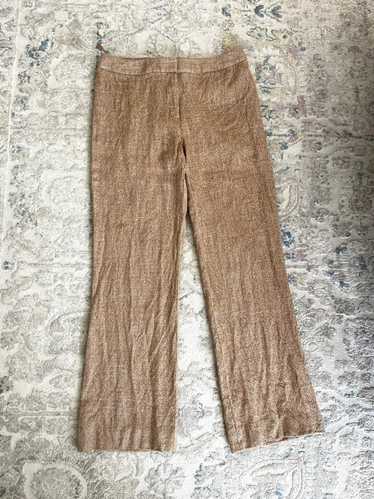 Lafayette 148 Tan straight leg trousers