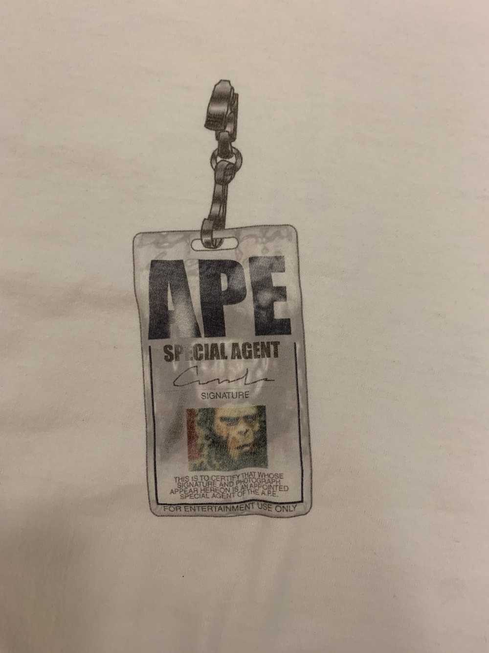 Bape × Nigo Bape Ape Special Agent 1998 - 1999 Tee - image 2