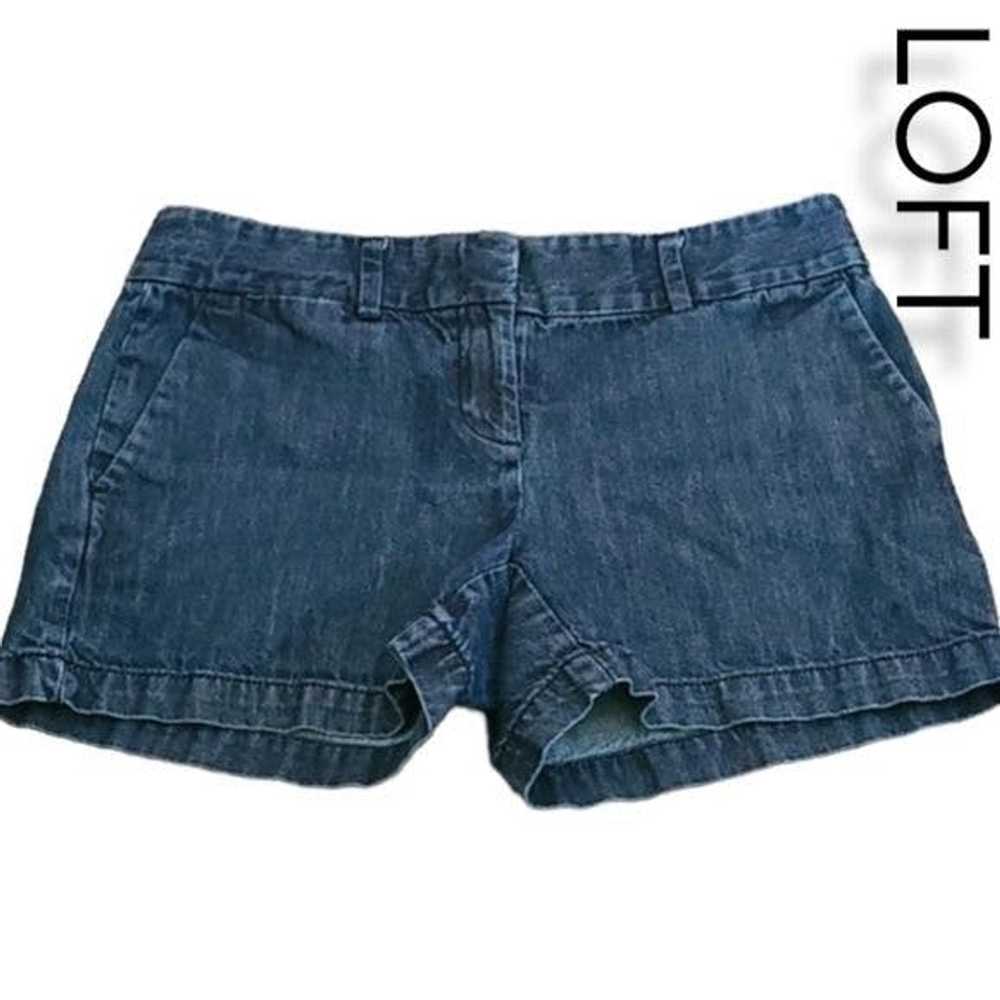 Loft LOFT Dark Wash Size 0 Jean Shorts - image 1