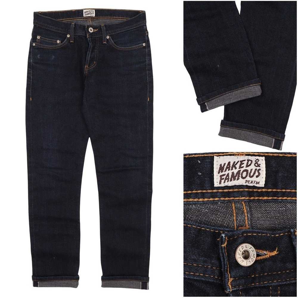 Naked & Famous Men's NAKED & FAMOUS Navy Cotton S… - image 10