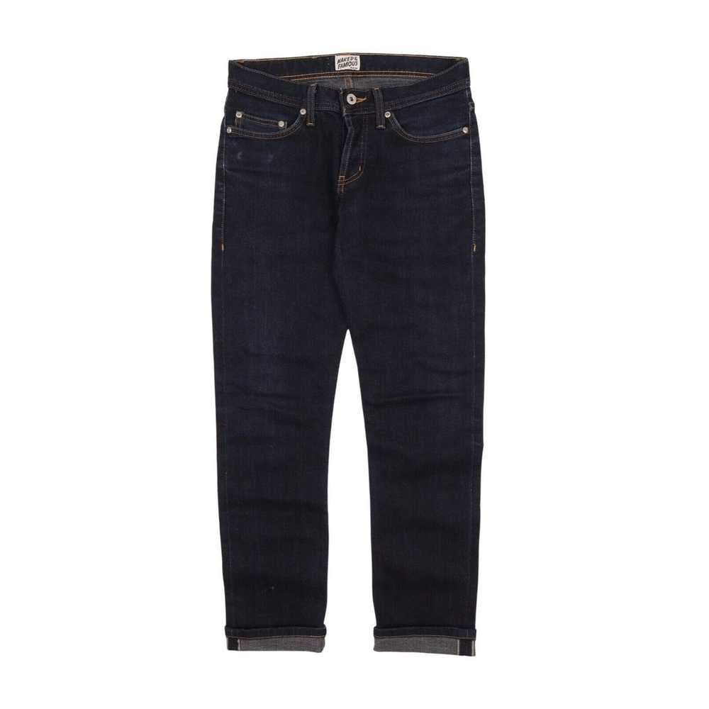 Naked & Famous Men's NAKED & FAMOUS Navy Cotton S… - image 1