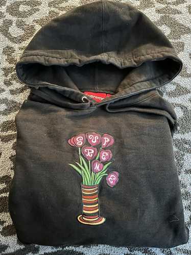 Supreme flowers outlet hoodie