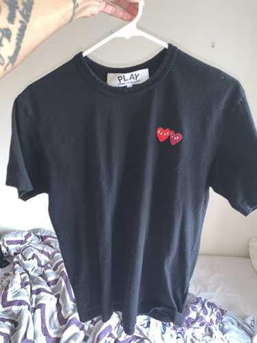 Comme Des Garcons Play CDG Play Double Heart Tee