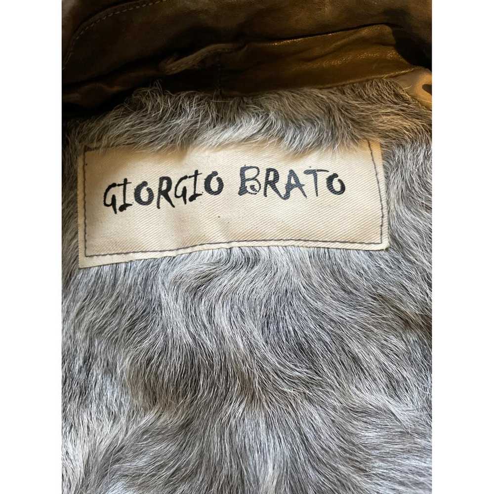 Giorgio Brato Leather biker jacket - image 6