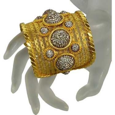 Vintage Deanna Hamro Etruscan Revival Cuff Bracel… - image 1