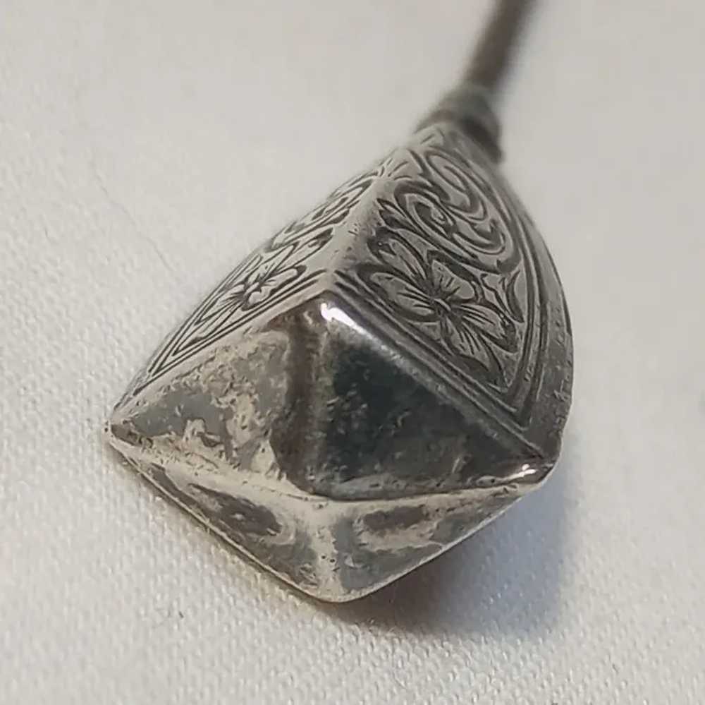 Antique Nussbaum Hunold sterling silver hat pin f… - image 5