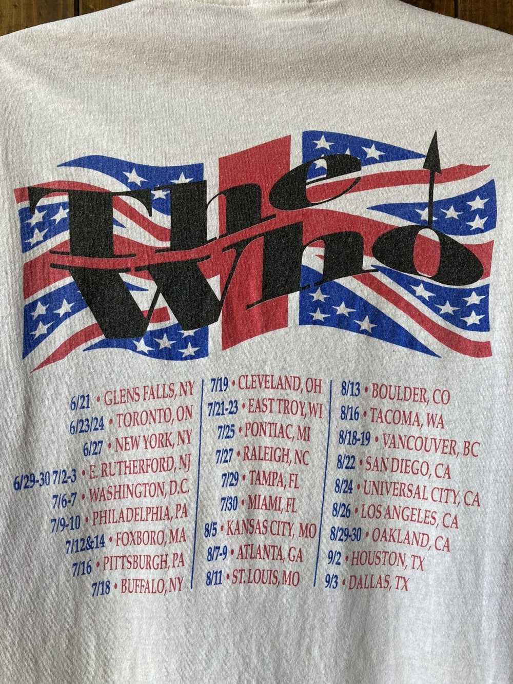 Band Tees × Hanes × Vintage Vintage 1989 The Who … - image 6