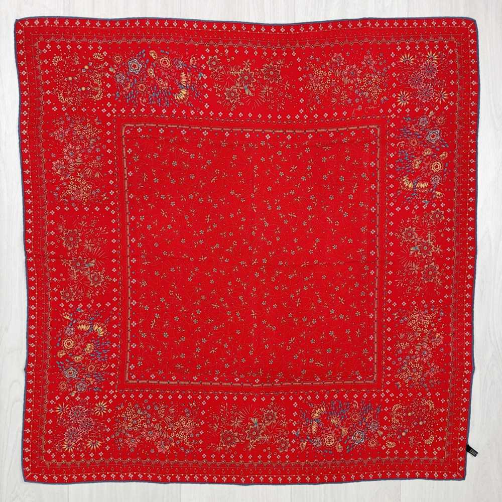 Pierre Cardin Scarf/Shawl Silk in Red - image 3