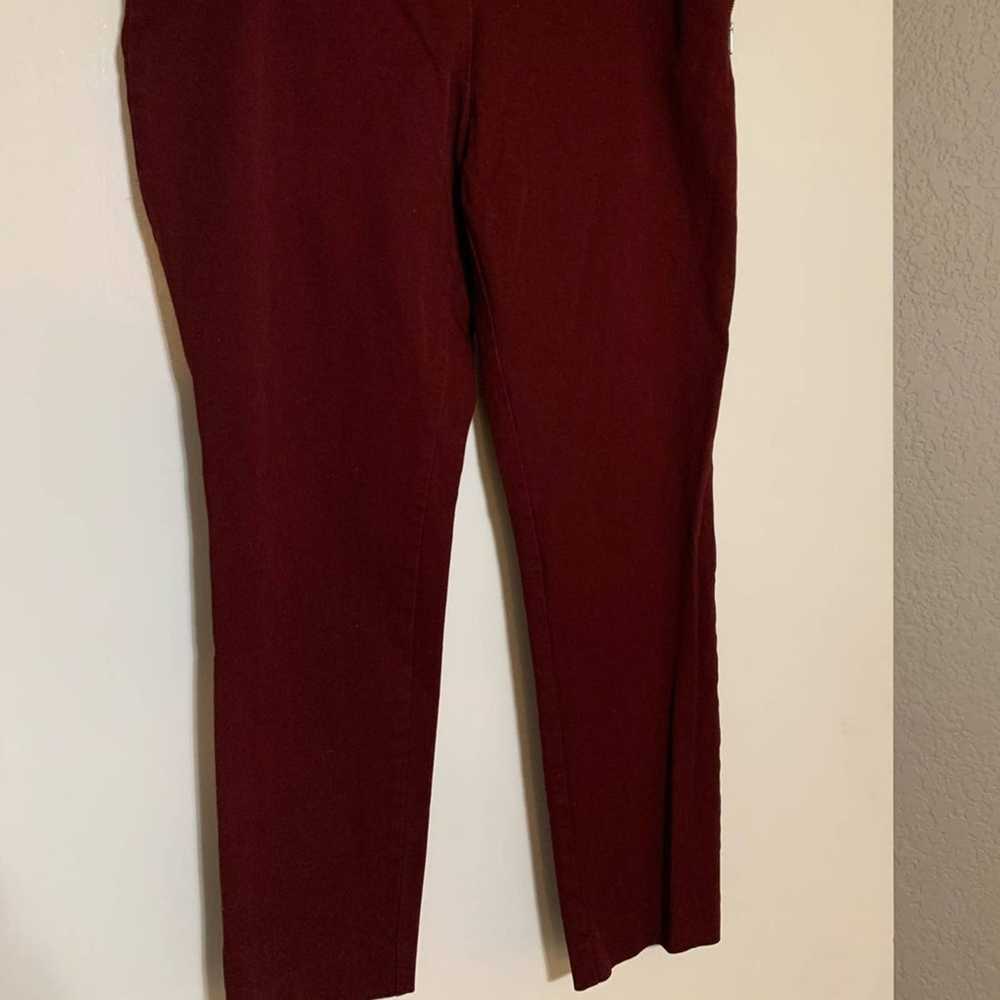 A New Cross A New Day Capri Stretch Pant Burgundy… - image 5